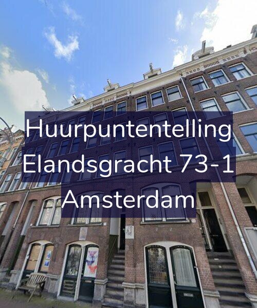 Foto gevel Huurpuntentelling voor Elandsgracht 73-1, Amsterdam