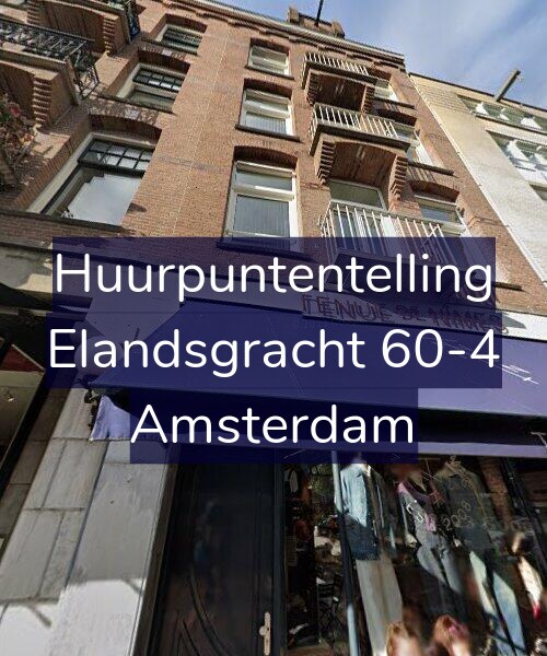 Foto gevel Huurpuntentelling voor Elandsgracht 60-4, Amsterdam