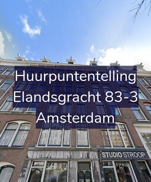 Foto gevel Huurpuntentelling voor Elandsgracht 83-3, Amsterdam