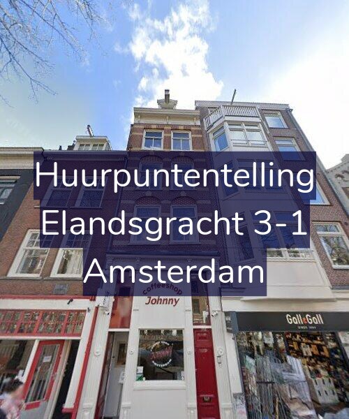 Foto gevel Huurpuntentelling voor Elandsgracht 3-1, Amsterdam