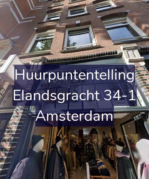 Foto gevel Huurpuntentelling voor Elandsgracht 34-1, Amsterdam