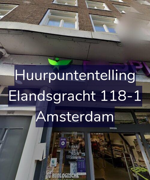 Foto gevel Huurpuntentelling voor Elandsgracht 118-1, Amsterdam