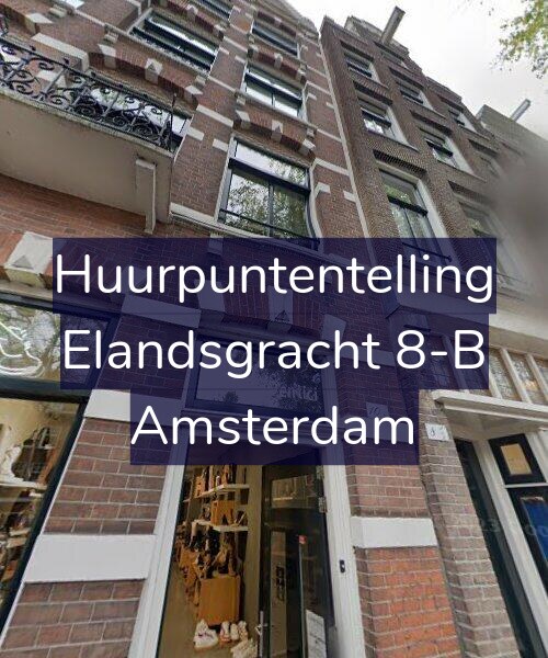 Foto gevel Huurpuntentelling voor Elandsgracht 8-B, Amsterdam