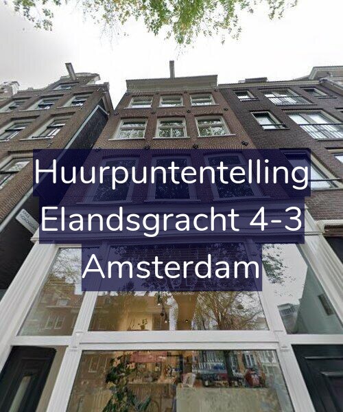 Foto gevel Huurpuntentelling voor Elandsgracht 4-3, Amsterdam