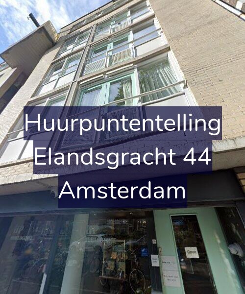 Foto gevel Huurpuntentelling voor Elandsgracht 44, Amsterdam