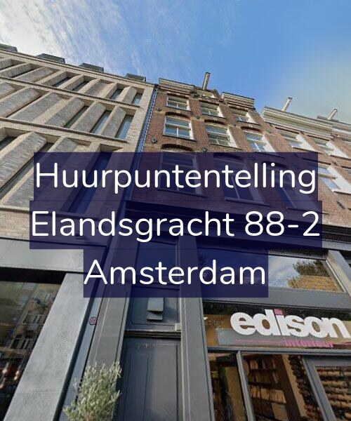 Foto gevel Huurpuntentelling voor Elandsgracht 88-2, Amsterdam