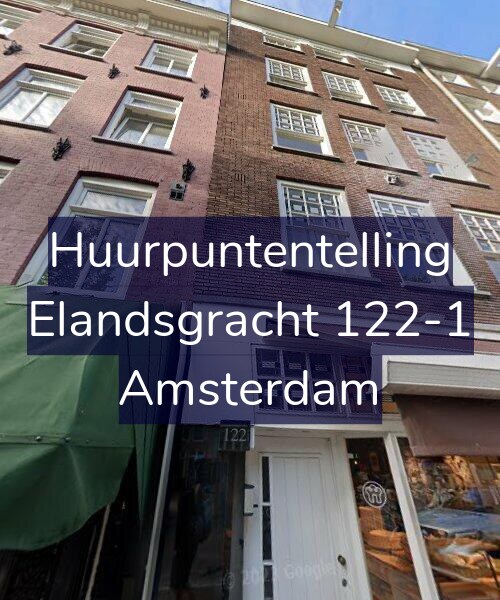 Foto gevel Huurpuntentelling voor Elandsgracht 122-1, Amsterdam