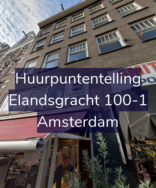 Foto gevel Huurpuntentelling voor Elandsgracht 100-1, Amsterdam