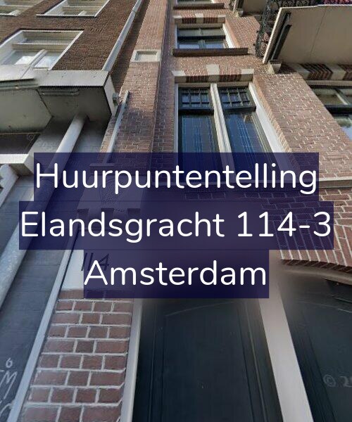 Foto gevel Huurpuntentelling voor Elandsgracht 114-3, Amsterdam