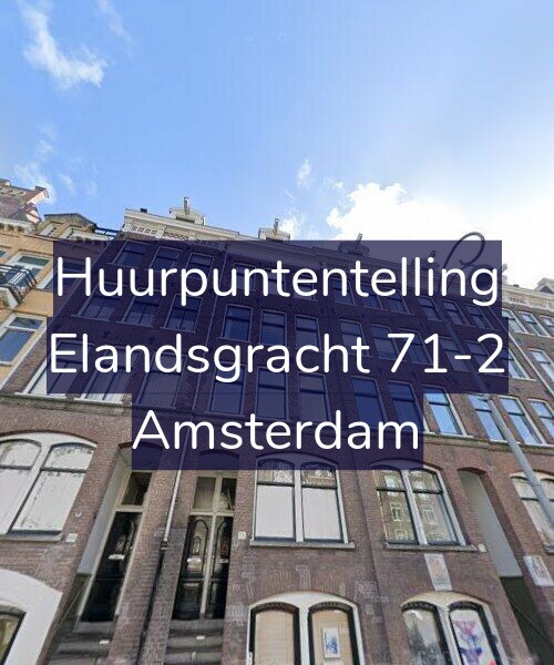 Foto gevel Huurpuntentelling voor Elandsgracht 71-2, Amsterdam