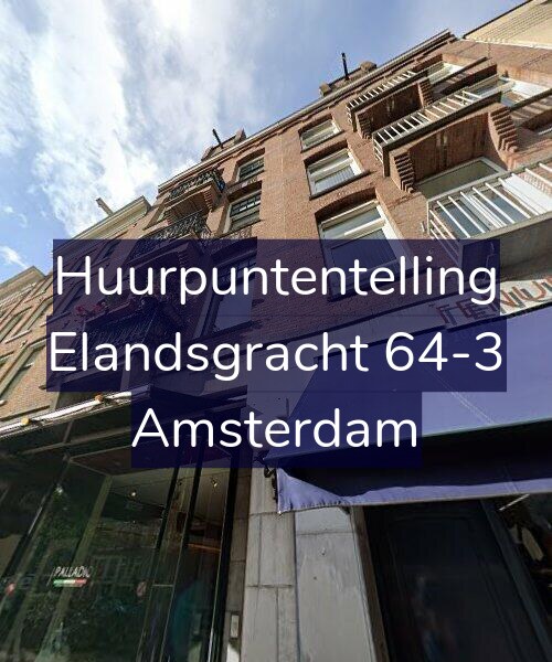 Foto gevel Huurpuntentelling voor Elandsgracht 64-3, Amsterdam