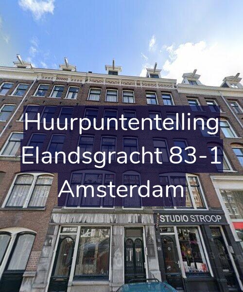 Foto gevel Huurpuntentelling voor Elandsgracht 83-1, Amsterdam