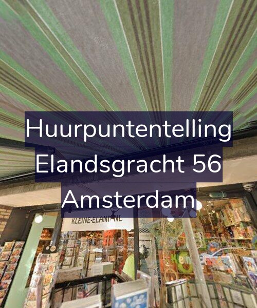 Foto gevel Huurpuntentelling voor Elandsgracht 56, Amsterdam