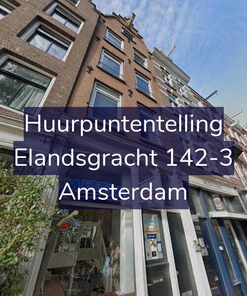Foto gevel Huurpuntentelling voor Elandsgracht 142-3, Amsterdam