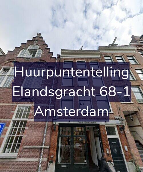 Foto gevel Huurpuntentelling voor Elandsgracht 68-1, Amsterdam