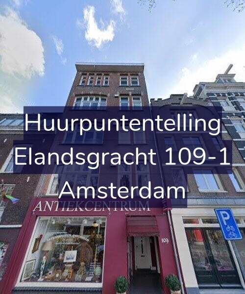Foto gevel Huurpuntentelling voor Elandsgracht 109-1, Amsterdam