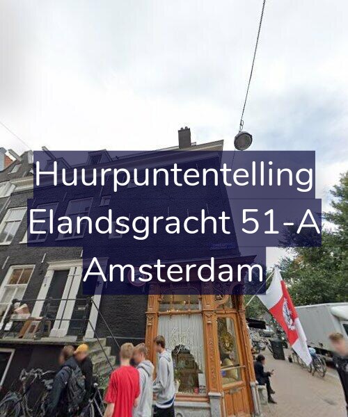 Foto gevel Huurpuntentelling voor Elandsgracht 51-A, Amsterdam