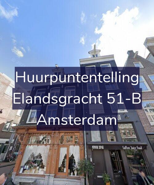 Foto gevel Huurpuntentelling voor Elandsgracht 51-B, Amsterdam