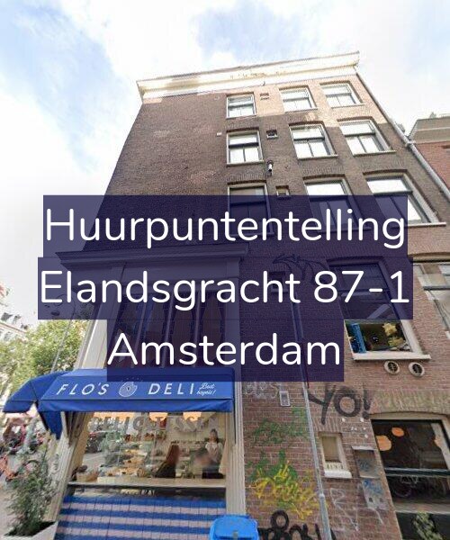 Foto gevel Huurpuntentelling voor Elandsgracht 87-1, Amsterdam