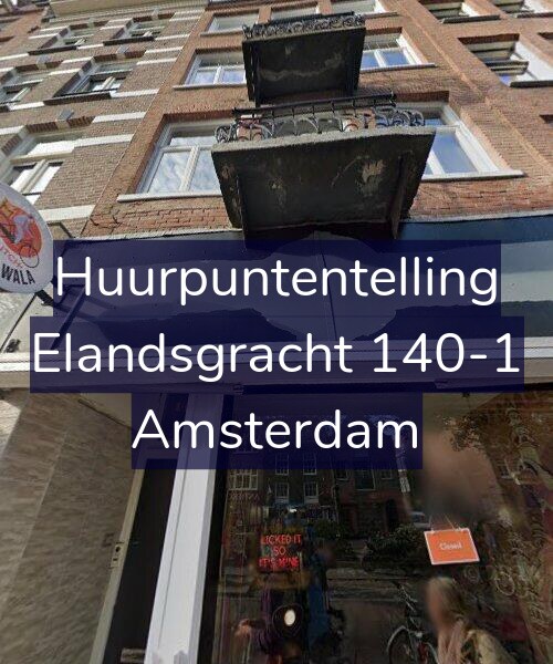 Foto gevel Huurpuntentelling voor Elandsgracht 140-1, Amsterdam
