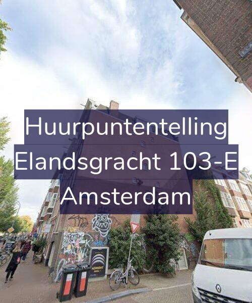 Foto gevel Huurpuntentelling voor Elandsgracht 103-E, Amsterdam