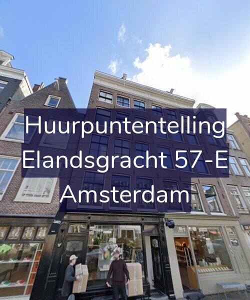 Foto gevel Huurpuntentelling voor Elandsgracht 57-E, Amsterdam
