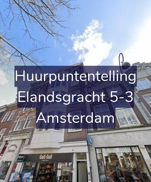Foto gevel Huurpuntentelling voor Elandsgracht 5-3, Amsterdam