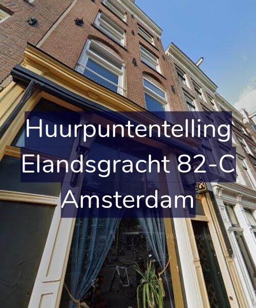 Foto gevel Huurpuntentelling voor Elandsgracht 82-C, Amsterdam