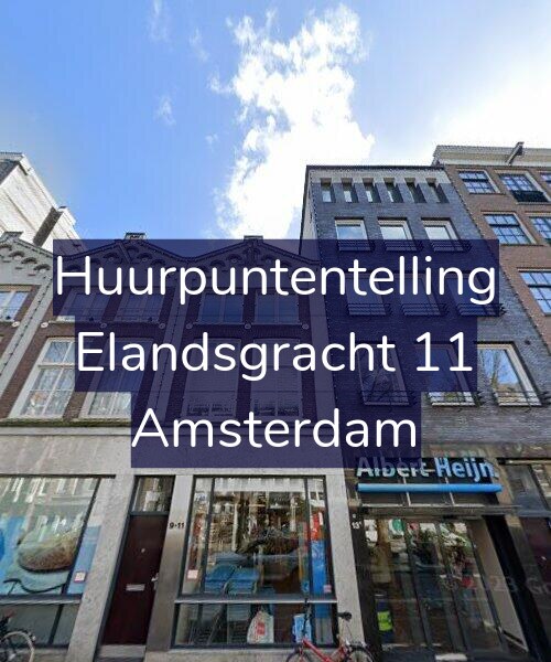 Foto gevel Huurpuntentelling voor Elandsgracht 11, Amsterdam