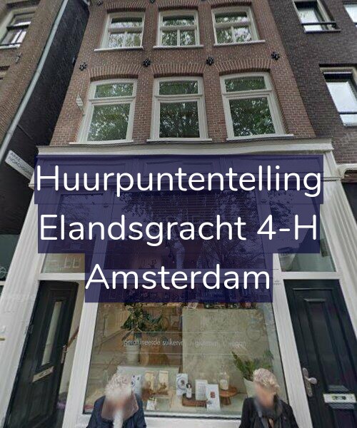 Foto gevel Huurpuntentelling voor Elandsgracht 4-H, Amsterdam