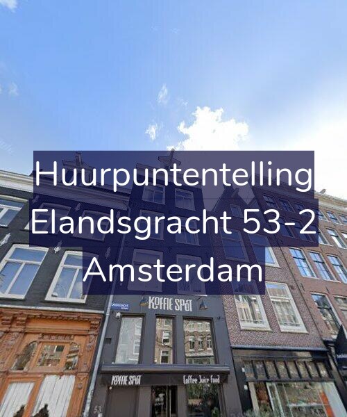 Foto gevel Huurpuntentelling voor Elandsgracht 53-2, Amsterdam