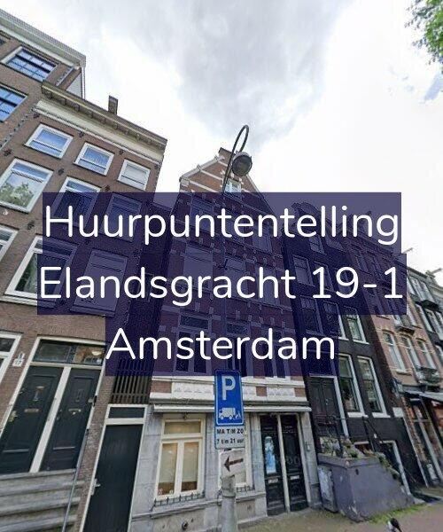 Foto gevel Huurpuntentelling voor Elandsgracht 19-1, Amsterdam