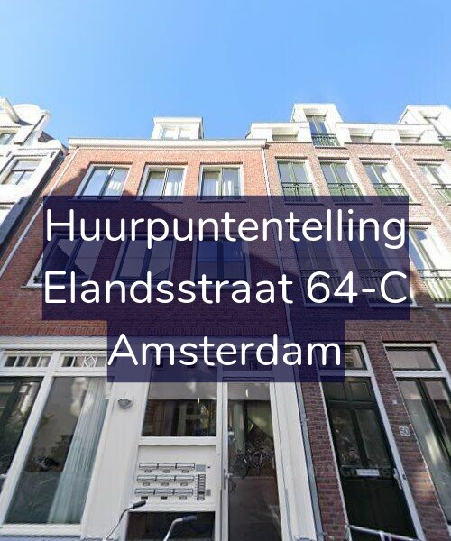 Foto gevel Huurpuntentelling voor Elandsstraat 64-C, Amsterdam