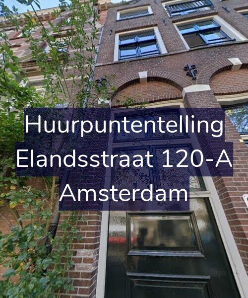 Foto gevel Huurpuntentelling voor Elandsstraat 120-A, Amsterdam