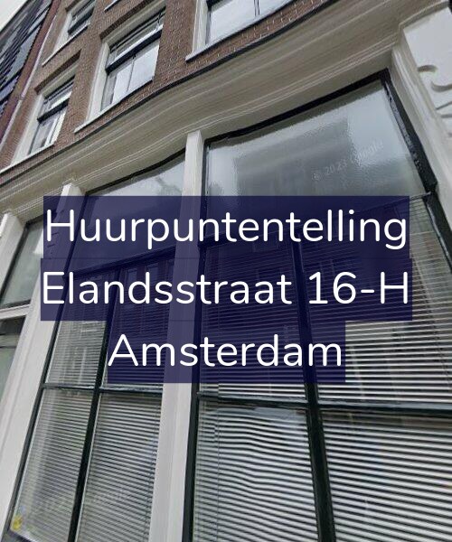 Foto gevel Huurpuntentelling voor Elandsstraat 16-H, Amsterdam