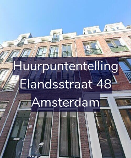 Foto gevel Huurpuntentelling voor Elandsstraat 48, Amsterdam