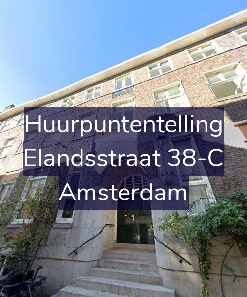 Foto gevel Huurpuntentelling voor Elandsstraat 38-C, Amsterdam