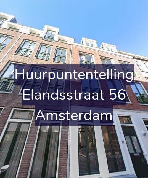 Foto gevel Huurpuntentelling voor Elandsstraat 56, Amsterdam