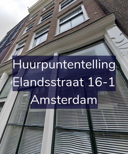 Foto gevel Huurpuntentelling voor Elandsstraat 16-1, Amsterdam