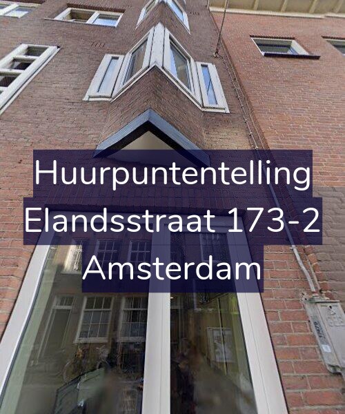 Foto gevel Huurpuntentelling voor Elandsstraat 173-2, Amsterdam