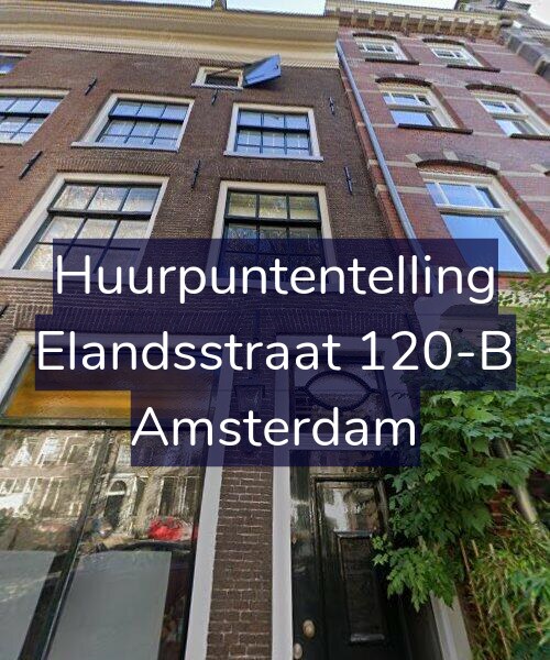 Foto gevel Huurpuntentelling voor Elandsstraat 120-B, Amsterdam
