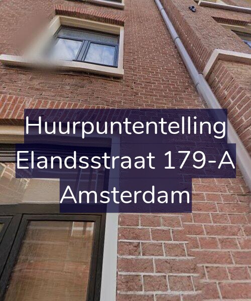 Foto gevel Huurpuntentelling voor Elandsstraat 179-A, Amsterdam