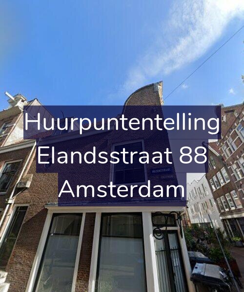 Foto gevel Huurpuntentelling voor Elandsstraat 88, Amsterdam
