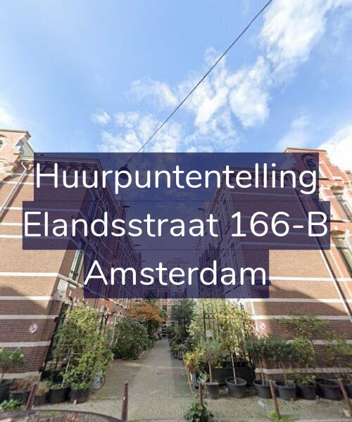Foto gevel Huurpuntentelling voor Elandsstraat 166-B, Amsterdam
