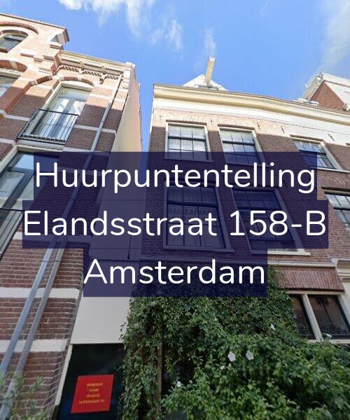 Foto gevel Huurpuntentelling voor Elandsstraat 158-B, Amsterdam