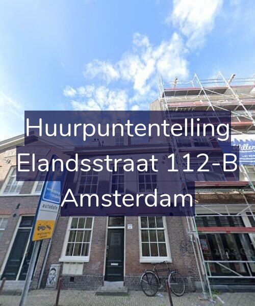 Foto gevel Huurpuntentelling voor Elandsstraat 112-B, Amsterdam