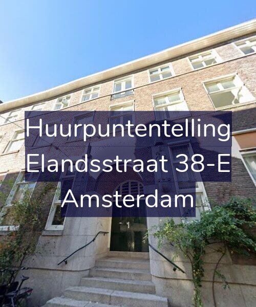 Foto gevel Huurpuntentelling voor Elandsstraat 38-E, Amsterdam
