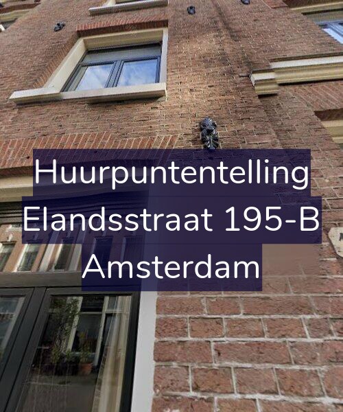 Foto gevel Huurpuntentelling voor Elandsstraat 195-B, Amsterdam
