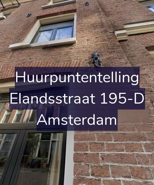 Foto gevel Huurpuntentelling voor Elandsstraat 195-D, Amsterdam