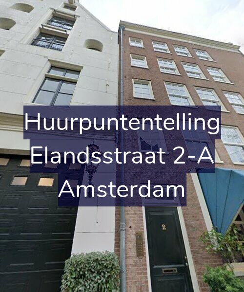 Foto gevel Huurpuntentelling voor Elandsstraat 2-A, Amsterdam